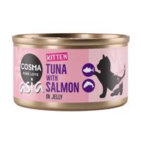 Cosma Asia Kitten aszpikban gazdaságos csomag 24 x 85 g - Tonhal & lazac