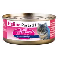 Feline Porta 21 gazdaságos csomag - 24 x 156 g - Tonhal & garnélarák