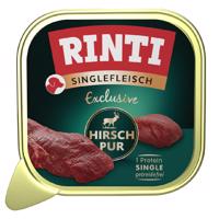 Gazdaságos csomagban: 20x150g RINTI Single Meat Exclusive Deer kutyatáp nedves kutyatáp