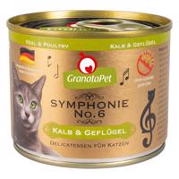 GranataPet Symphonie 24 x 200 g - Borjú & szárnyas