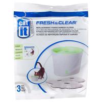 Kiegészítésül 3 db pótszűrő Catit Design Fresh & Clear macska itatókúthoz, 2l