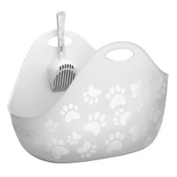 Litter Genie® Litter Box alomtálca macskáknak, fehér