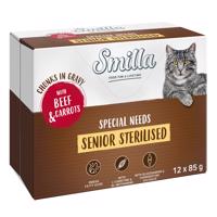 Smilla Senior Sterilised falatok zöldséggel szószban - 12 x 85 g