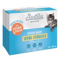 Smilla Young Sterilised falatok zöldséggel szószban - 12 x 85 g