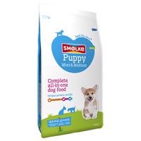 Smølke Puppy Mini/Medium kutyaeledel  - Dupla csoma 2 x 12 kg