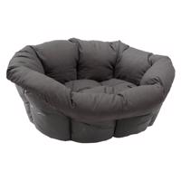 Sofà ágybetét Ferplast Siesta Deluxe kutyakosárhoz, antracit,  H 64 x Sz 48 x M 25 cm