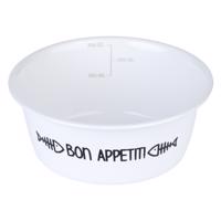 TIAKI Bon Appetit rozsdamentes acél etetőtál macskáknak, kutyáknak, 300ml x Ø12 cm