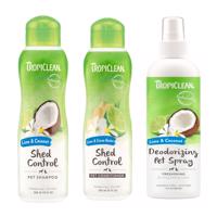 TropiClean lime & cocoa ápolási szett kutyáknak, macskáknak: 236ml spray + 355ml sampon + 355ml kondicionáló